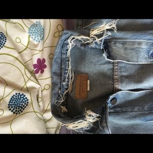 Men’s polo Ralph Lauren distressed denim jacket